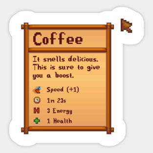 Stardew Valley Coffee Sticker